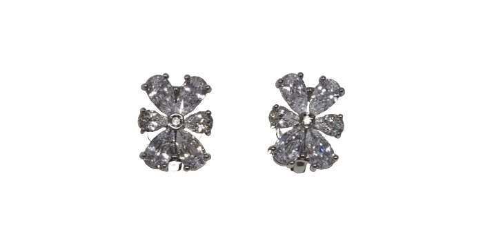 Aretes Mariposas plateadas